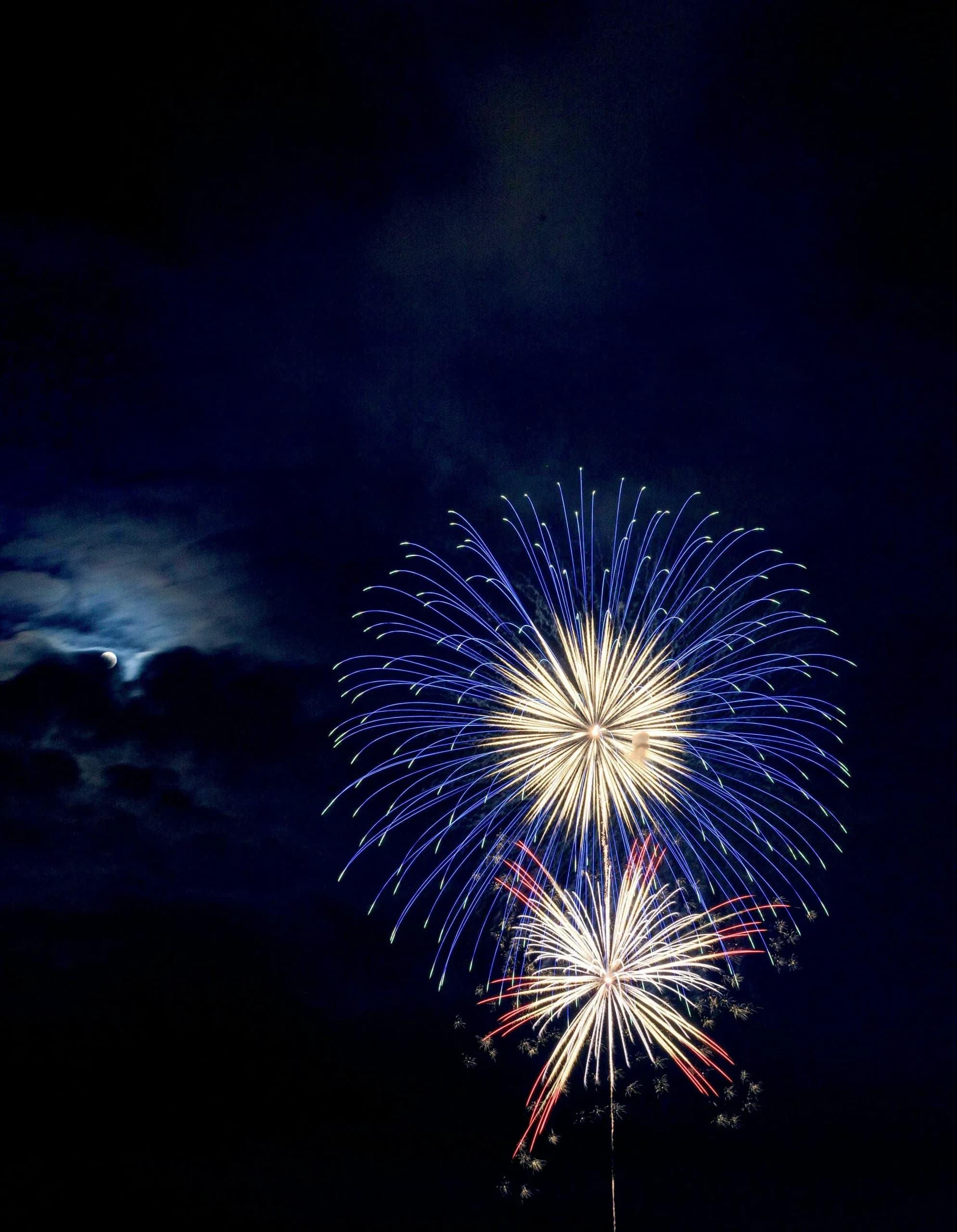 Fourth of July fireworks over Miami waterfront