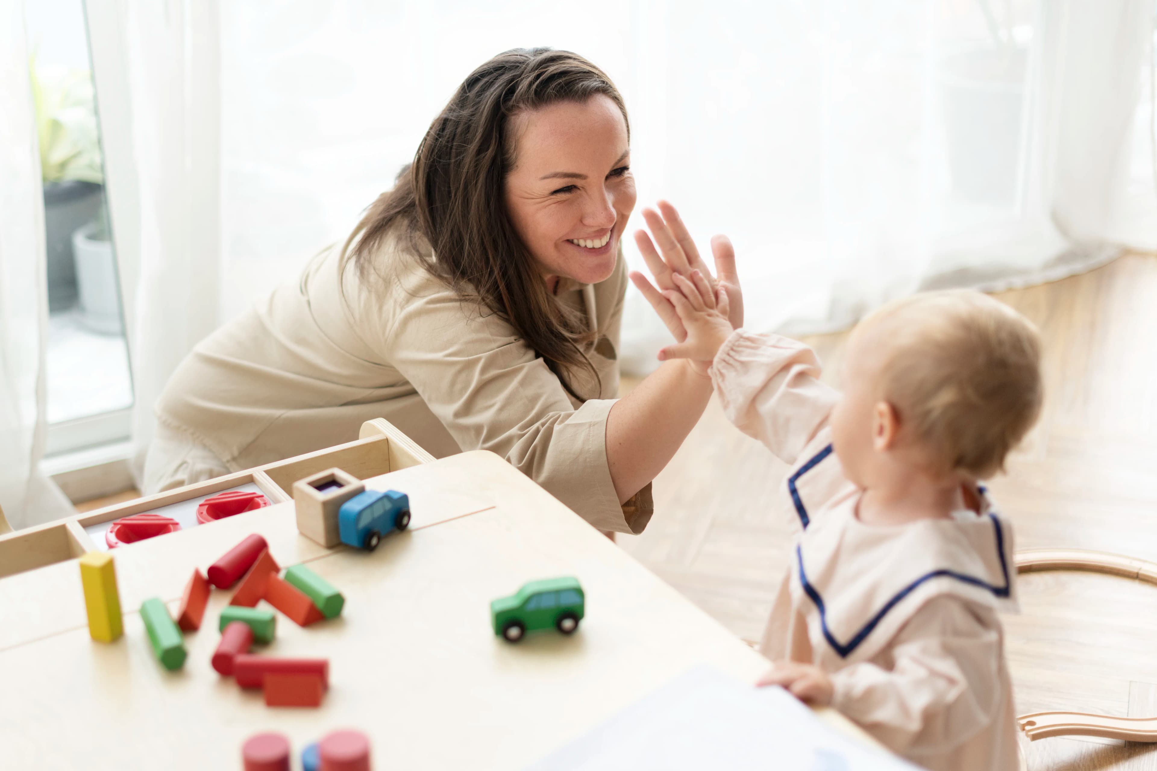 Hotel babysitter with children at Miami resort