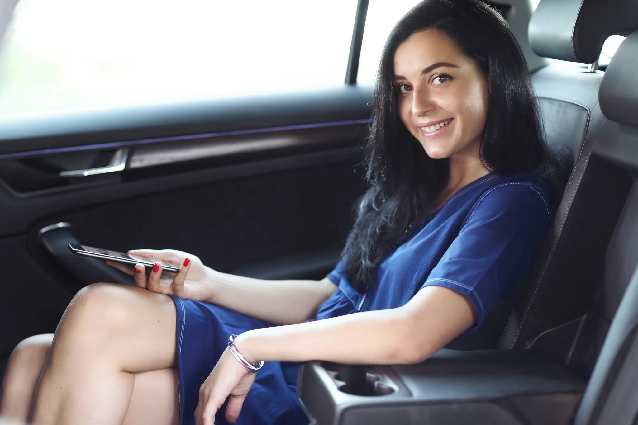 Travel companion assisting executive