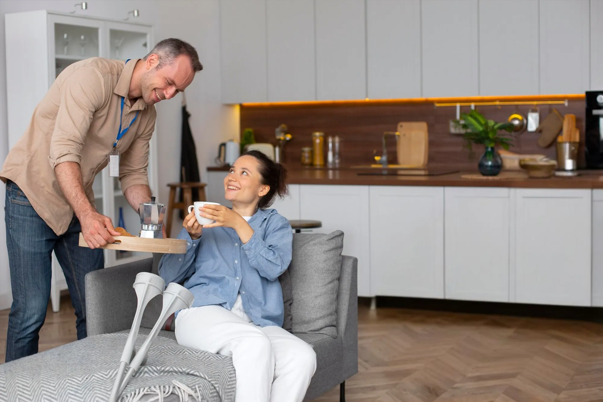 Professional respite caregiver providing compassionate senior care