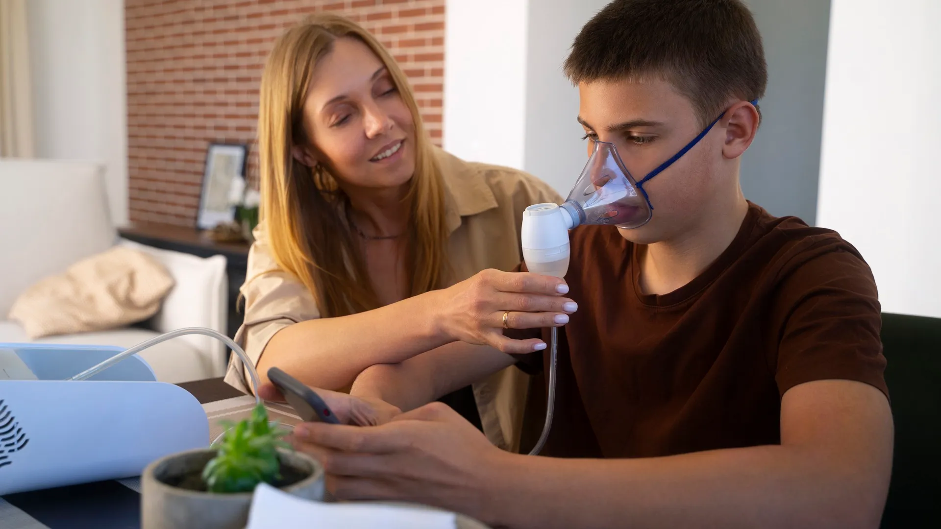Home care professional maintaining clean home